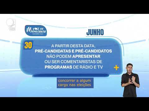 Calendário Eleitoral: Apresentação de Programas de TV