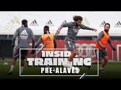 Training in the rain before Alavés clash!