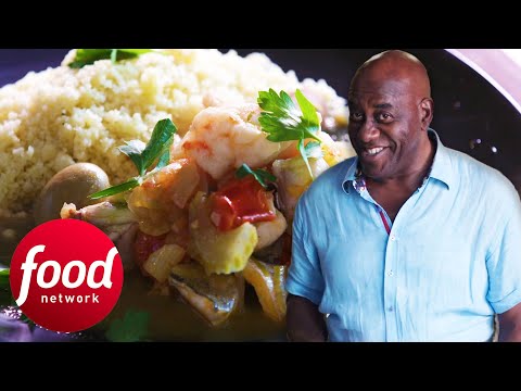 Ainsley Cooks A Delicious Fish Tagine With Lemon And Green Olives | Ainsley's Market Menu