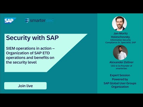 ✨ SIEM operations in action – Organization of SAP ETD operations and benefits on the security level