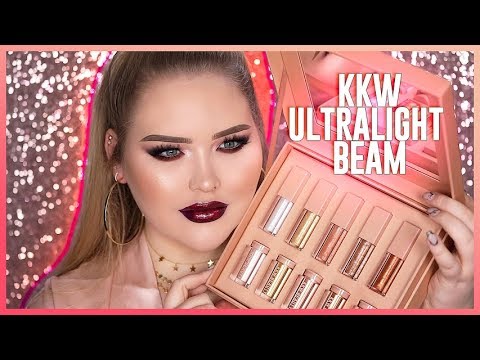 KIM KARDASHIAN: KKW Ultralight Beam Glow + Glosses REVIEW!