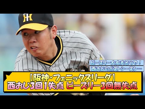 【阪神・フェニックスリーグ】西おじ3回1失点 ビーズリー3回無失点【なんJ/2ch/5ch/ネット 反応 まとめ/阪神タイガース/岡田監督/西勇輝】