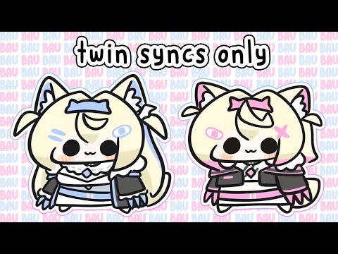 【TWIN DAY SYNC CHALLENGE】if we stop our twin syncing we end stream 🐾【FUWAMOCO｜いい双子の日】