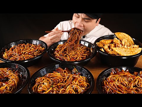 군침도는 비주얼의 옛날짜장면과 바삭한 탕수육 먹방~!! 리얼사운드 ASMR social eating Mukbang(Eating Show)