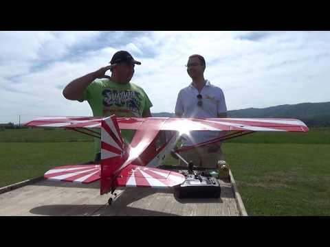 Phoenix Model Decathlon Mk2 1.6m and Saito FA82 Golden Knight Maiden flight in Slovenia - UC3RiLWyCkZnZs-190h_ovyA