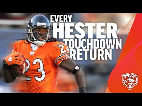 Every Devin Hester return with Bears | Highlights | Chicago Bears video clip