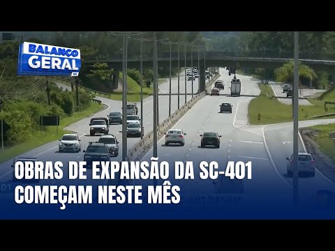 Obras de expansão da SC-401 começam neste mês em Florianópolis