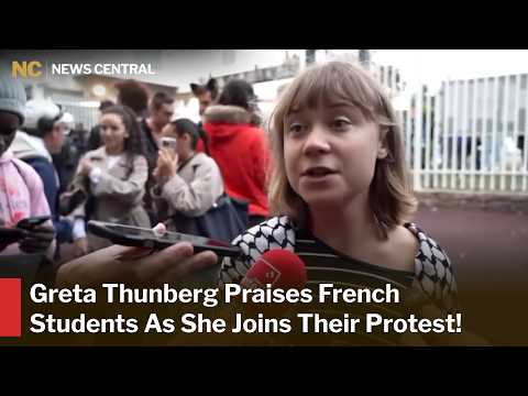 Greta Thunberg Joins French Student Protests, Condemns Police Response Over School Conditions | AC1Z