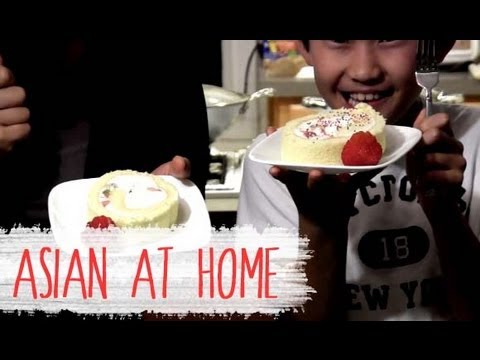 Cake Recipe : Strawberry Kiwi Roll Cake Recipe : Korean Style Sponge Cake - UCIvA9ZGeoR6CH2e0DZtvxzw