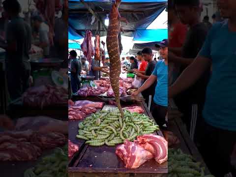 #wild animal sold in Asia market