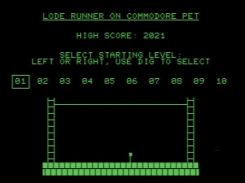 RETROJuegos Homebrew - Lode Runner  (c) 2021 Commodore PET