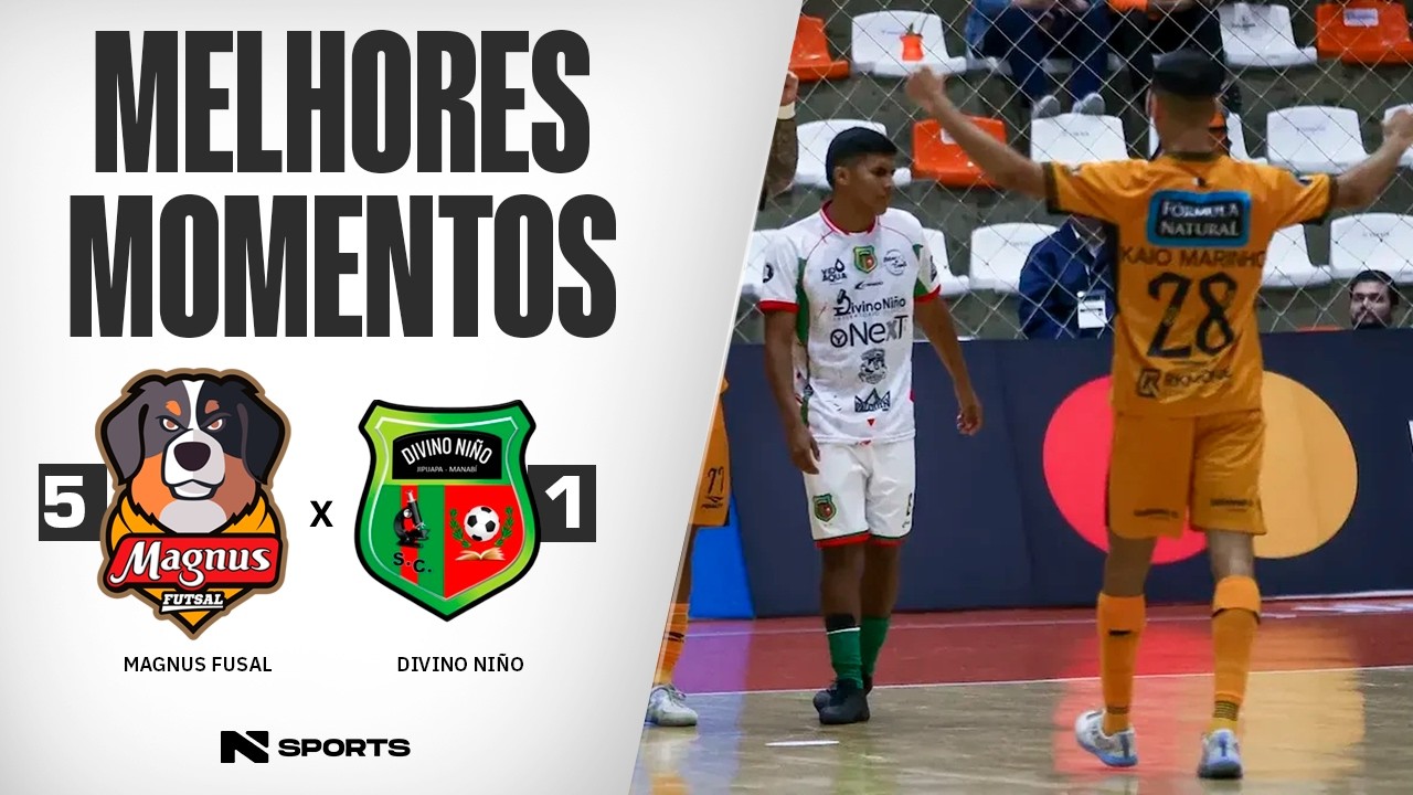 MAGNUS FUTSAL X LAB DIVINO NIÑO | LIBERTADORES DE FUTSAL RODADA 1 | MELHORES MOMENTOS