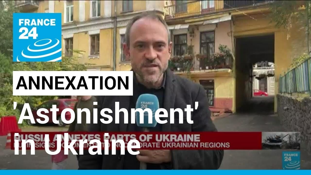 ‘Astonishment’ in Ukraine as Putin signs treaties to annex occupied regions • FRANCE 24 English