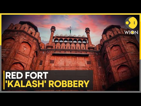 India:  'Kalash' Worth 1.5 Crore Stolen From Red Fort, CCTV Clip Sparks Manhunt | WION