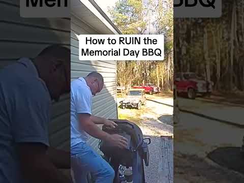 His family will grill him on that later 😬 #afv #memorialday #caughtoncamera #shorts