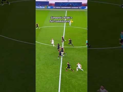 The Atleti players tracking back! 🤯