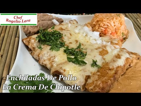 ENCHILADAS DE POLLO EN CREMA DE CHIPOTLE , DELICIOSA RECETA! - UCKkinZz8CfbX-Hr6zcXOO7Q