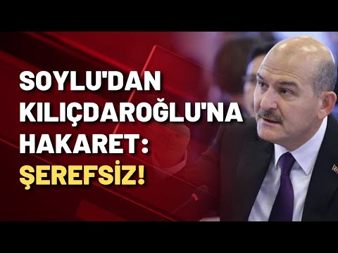 Soylu, Kılıçdaroğlu'nun sorularına böyle yanıt verdi: Şerefsiz!