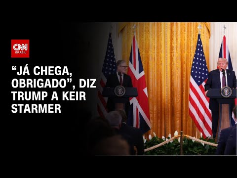 ​Trump interrompe premiê do Reino Unido em coletiva | CNN BRASIL