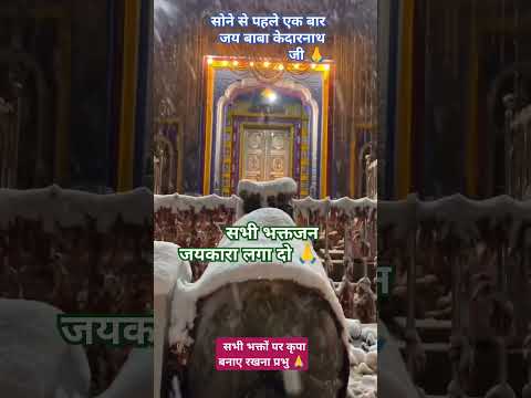सोने से पहले एक बार बाबा केदार नाथ जी का जयकारा लगा दीजिए || Jai Baba Kedarnath Jiii 🙏#short #bhole