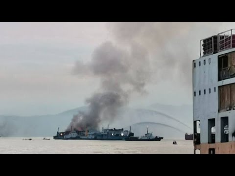 حريق على متن عبارة مخصصة للسيارات تقلّ 300 شخص قبالة السواحل السويدية (السلطات)…