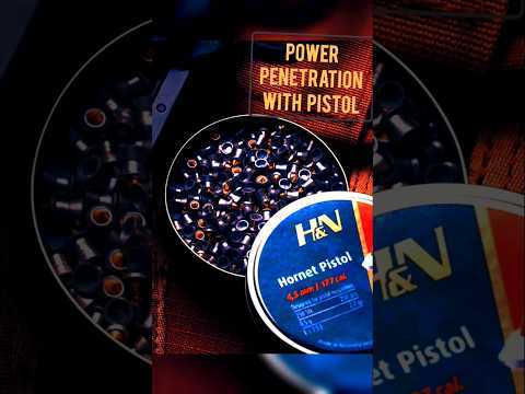POWER TEST WITH H&N HORNET.PISTOL 4.5MM BLANCA TECHNO #airgun #blanca #power #hornet #pistolair #rk