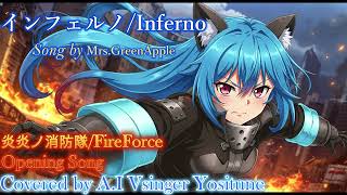 【AICover】インフェルノ/Mrs.GreenApple Covered AISinger Yositune 炎炎ノ消防隊/FireFo