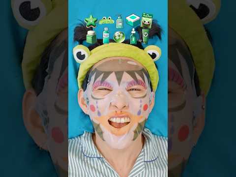 🐸개구리 남편🐸 피부관리 ASMR💚 Frog Husband Skin Care ASMR💚#shorts #엔조이커플