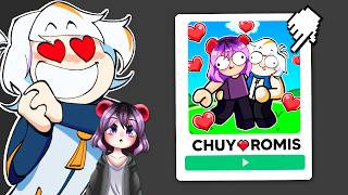 JUGAMOS LOS JUEGOS del AMOR DE CHUYMINE Y ROMISGOMIS en ROBLOX 😮😳