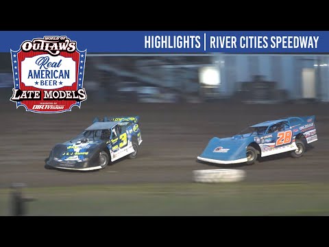 World of Outlaws Real American Beer Late Models | River Cities Speedway | June 27, 2025 | HIGHLIGHTS - dirt track racing video image
