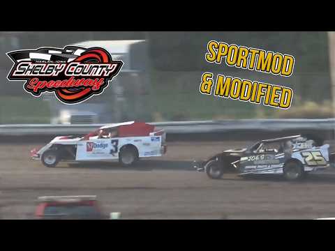 Sportmod &amp; Modified | Shelby County Speedway | 7-13-2019 - dirt track racing video image