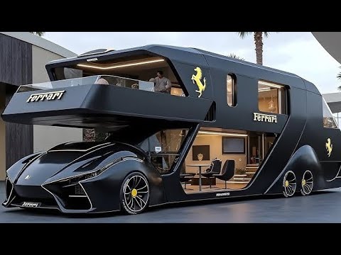 走进2026法拉利房车——百万级梦幻移动宫殿！