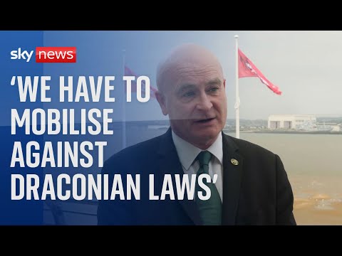 Mick Lynch: 'We have to mobilise against draconian laws which will ban right to strike'