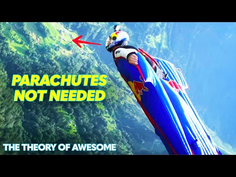 Landing A Wingsuit Without A ﻿Parachute | Theory Of Awesome - UCIJ0lLcABPdYGp7pRMGccAQ