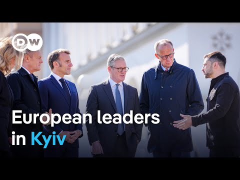 Leaders of UK, Germany, France Poland in Ukraine for 1st joint visit | DW News