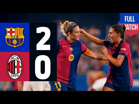 FULL MATCH | FC BARCELONA vs AC MILAN | GAMPER 2024 💙❤️