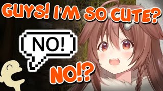 Korone Notices Some Overseas Fans Saying "NO" to Her in the Chat [Holo