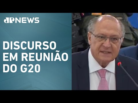 Geraldo Alckmin pede financiamento de países ricos para clima global