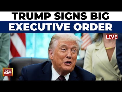 LIVE: Trump Signs Executive Orders at Oval Office | Trump LIVE | Trump News LIVE | Oval Office LIVE
