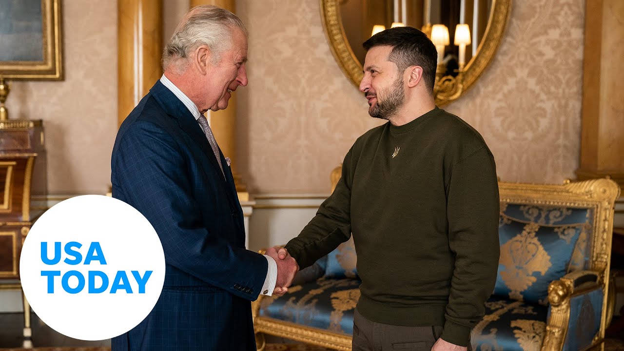 Zelenskyy visits UK in quest for military aid; meets with King Charles | USA TODAY