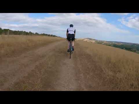Click to view video Creech Hill to Corfe Castle offroad cycling using the road bikes