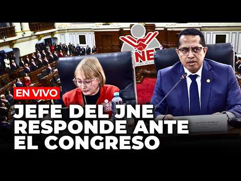 🔴 CONGRESO EN VIVO: PRESIDENTE DEL JNE, ROBERTO BURNEO, RESPONDE ANTE EL CONGRESO | El Comercio