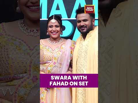 #swarabhaskar and #fahadahmad Spotted Shooting for Pati Patni Aur Panga #realityshow #reelitfeelit
