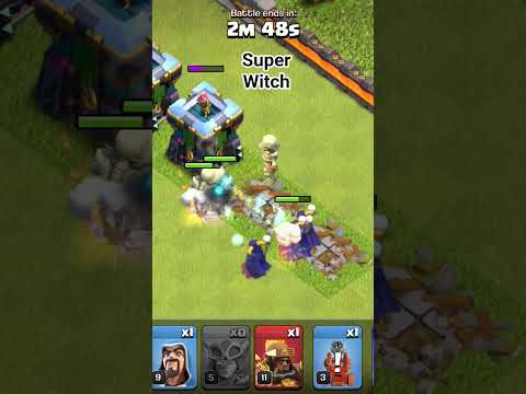 #coc #gaming #super witch V/S Archer 🏹#subscribe ##best #gameplay #viral #shorts #gamer #trending