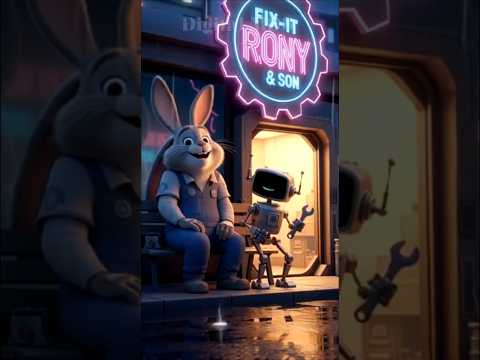 “पापा और बेटा 🐰🤖 | Smart City Father Son Story | Emotional Animated Short”। Cartoon Videos ।Al video