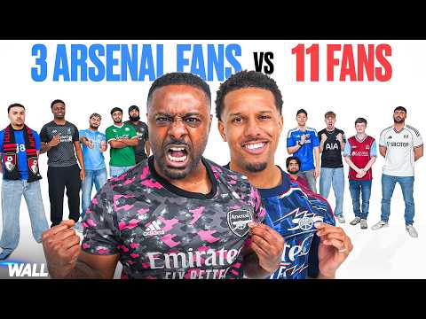 3 ARSENAL FANS VS 11 PREMIER LEAGUE FANS