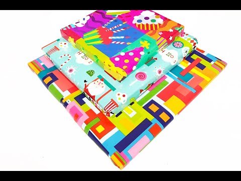 How to Gift Wrap A Book - Small Medium Large or Magazine