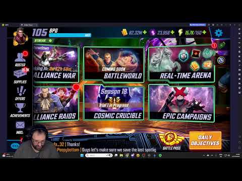 Marvel Strike Force Season 18, Round 1 in Masters 1 can we hang?