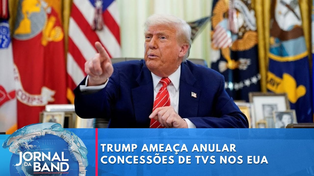 Trump ameaça anular concessões de Tvs nos EUA