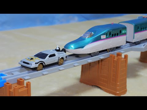 レールの上をトミカが走る！　プラレール バック・トゥ・ザ・フューチャーＰＡＲＴ３ 蒸気機関車１３１号＆タイムマシン　デロリアン